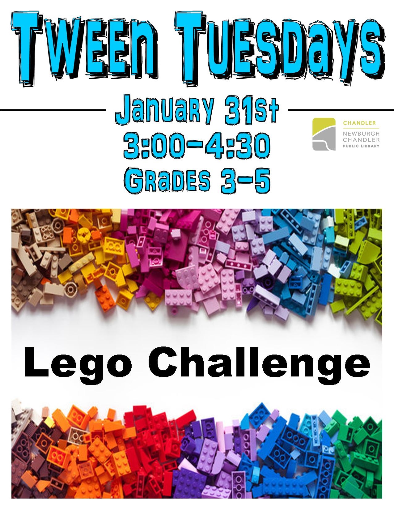 Tween Tuesdays: Lego Challenge – Newburgh Chandler Library