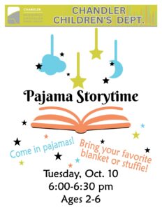 Pajama Storytime @ Chandler Kids’ Dept. – Newburgh Chandler Public Library