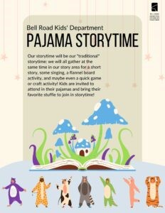 Pajama Storytime-Bell Road – Newburgh Chandler Public Library