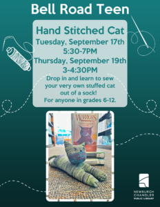 Bell Road Teen- Hand Stitched Cat @ Newburgh Chandler Public Library | Newburgh | Indiana | United States